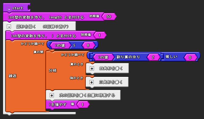 図 6.4.2.1 SquareAndTriangle