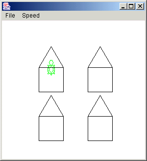 図 8.3.2.2 WarpHouse.javaの実行結果